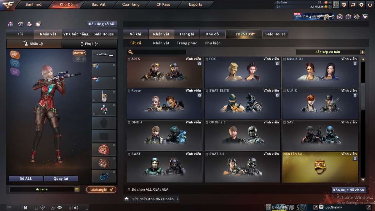 shop acc cf uy tin gia re